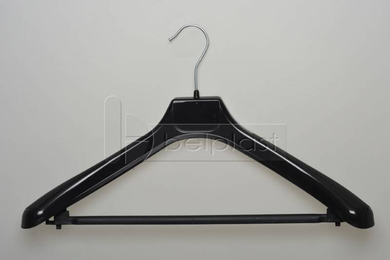 PERCHA ANATÓMICA CON BARRAL - LARGO 46CM